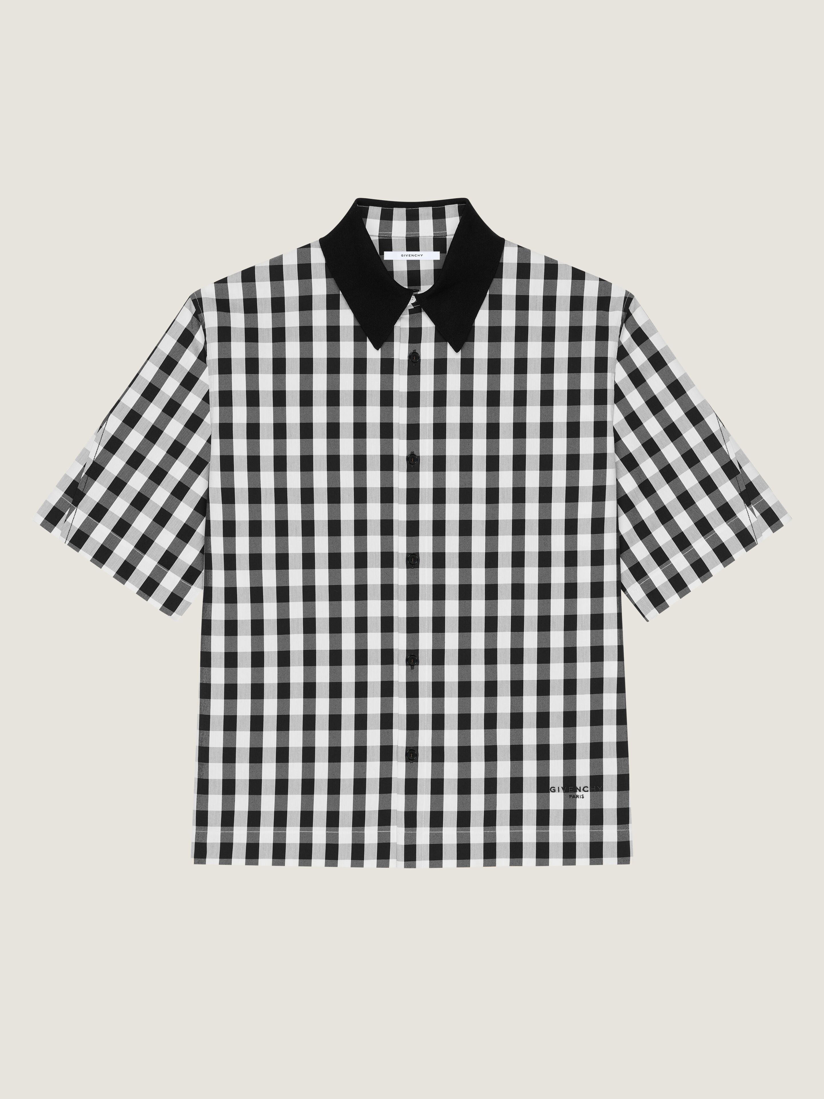 Couture Seam gingham shirt in cotton